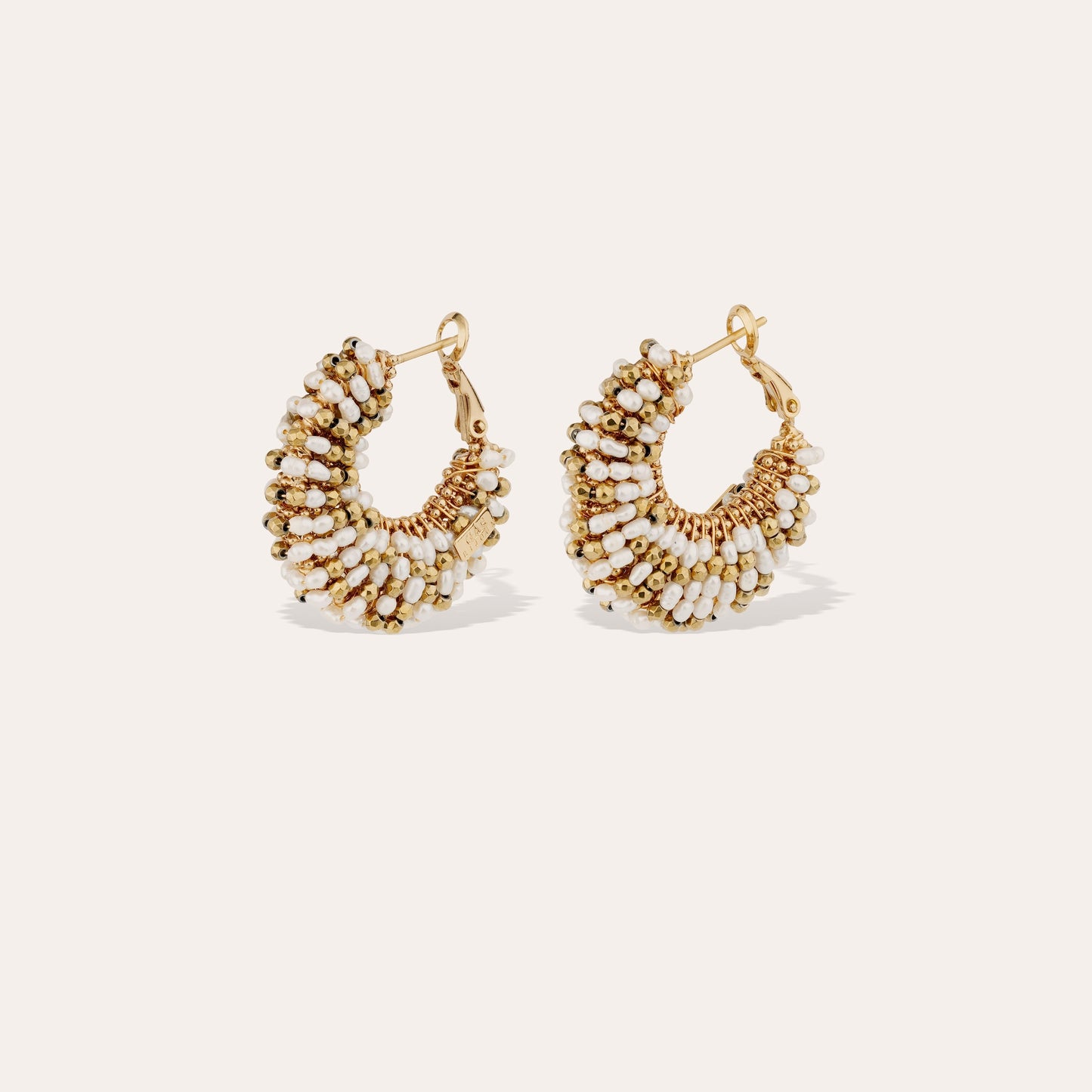 Izzia earrings small size - White Mother-of-pearl