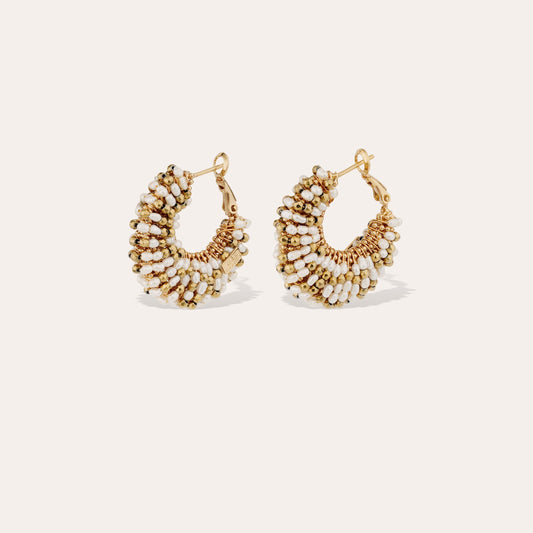 Izzia earrings small size - White Mother-of-pearl