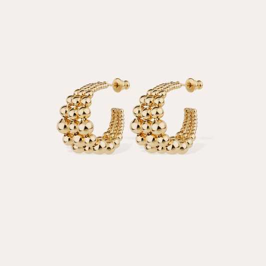 Multiperla hoop earrings mini