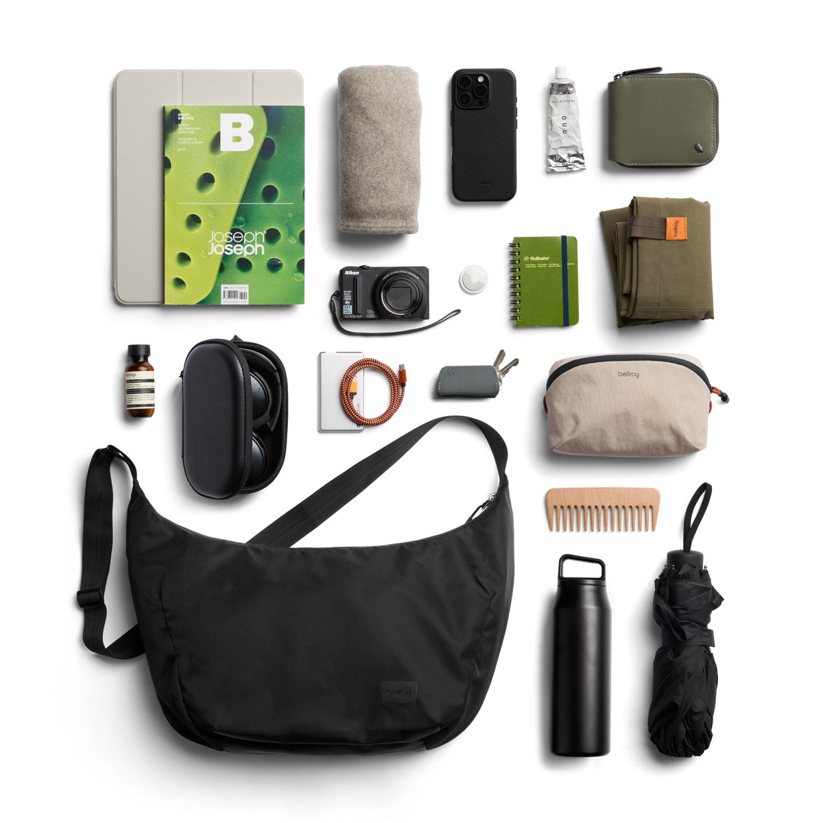 Laneway Crescent Bag 12L Ink