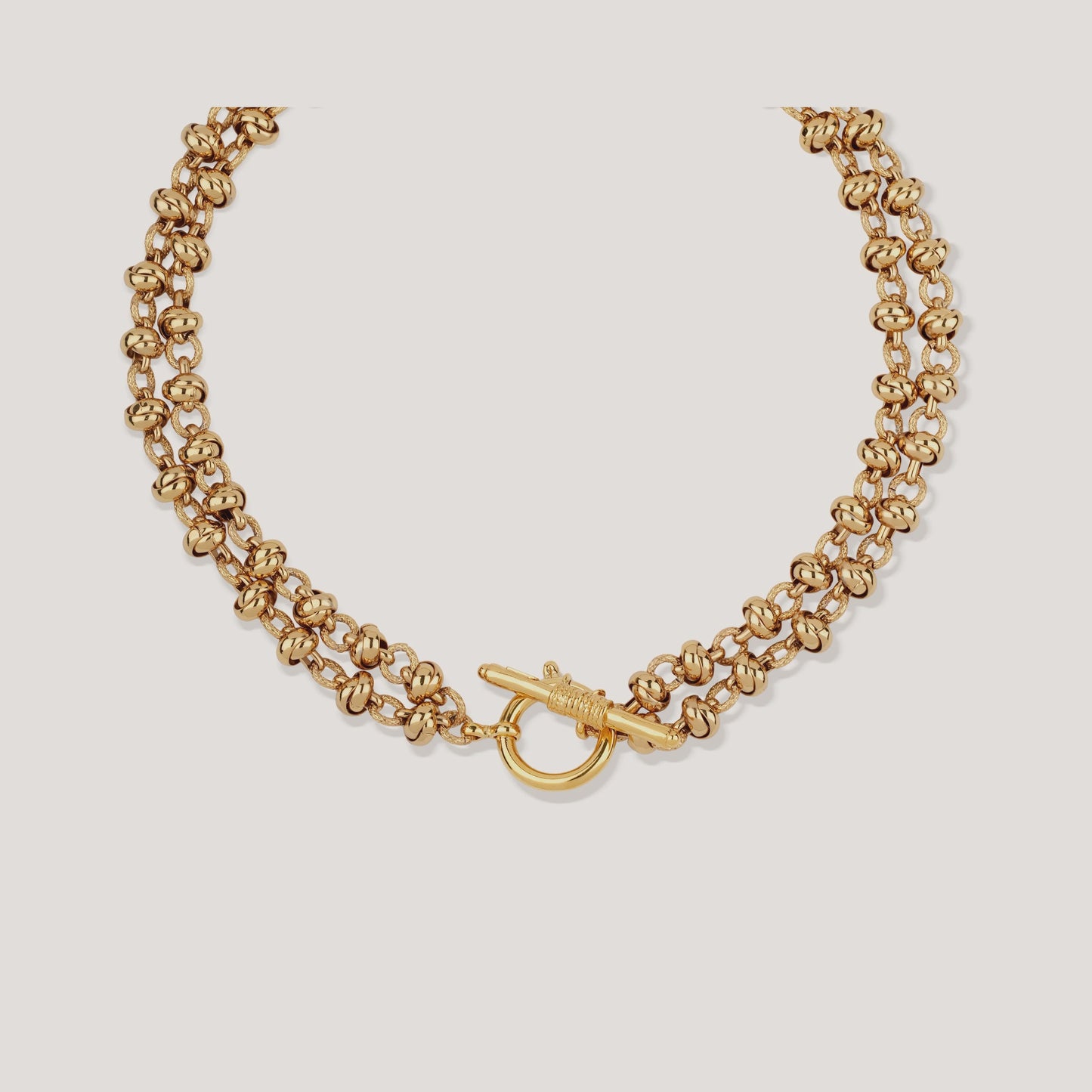 Atik chain double necklace