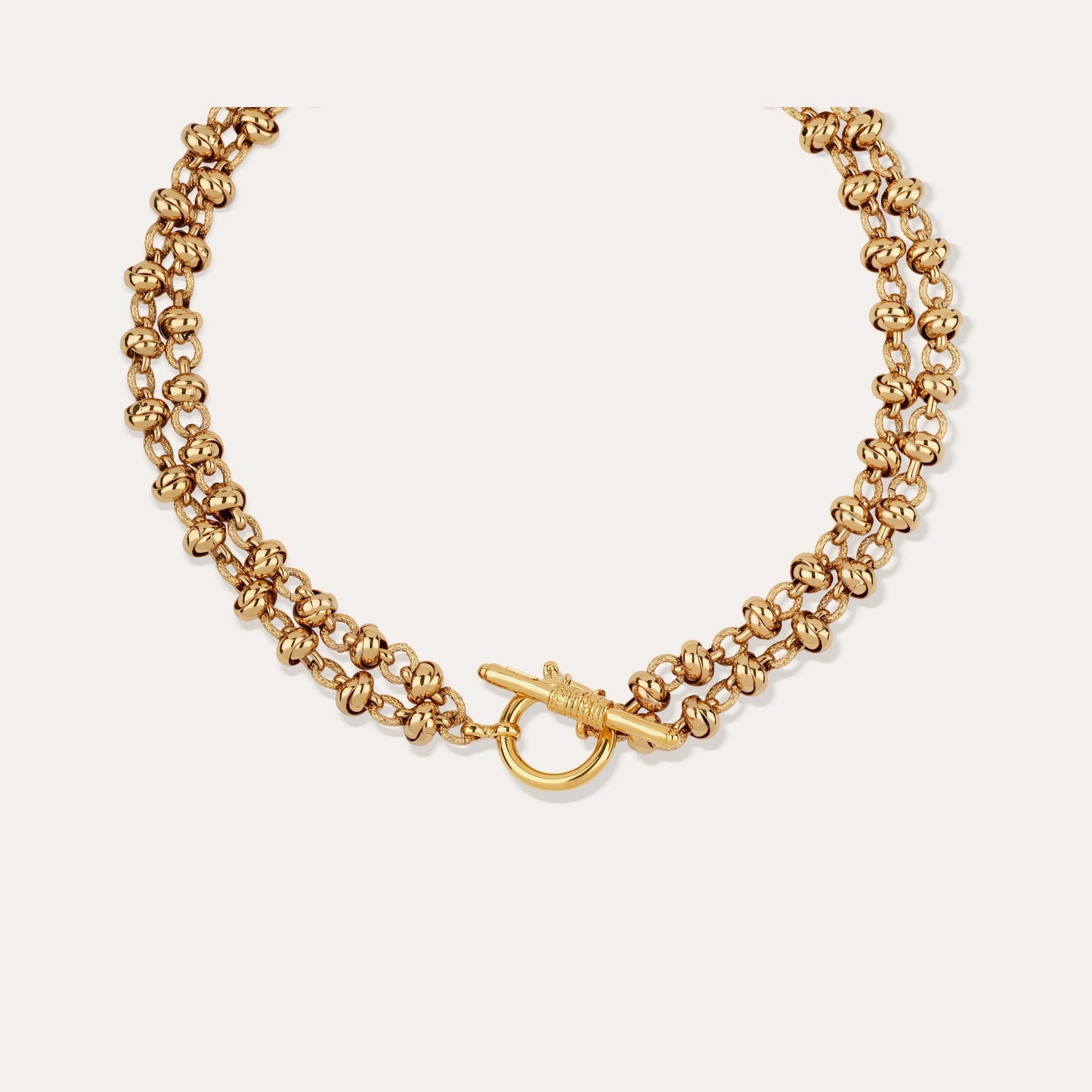 Atik chain double necklace