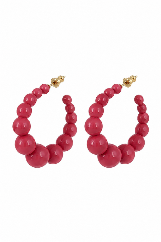 Andy Small Acetate Hoop Earrings