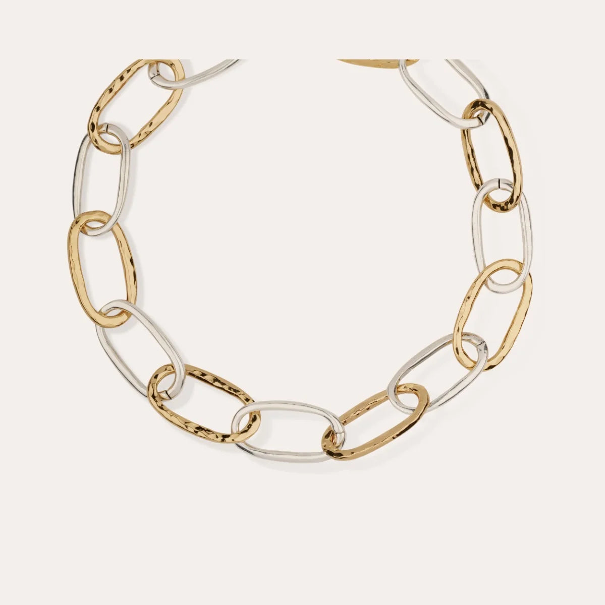 Large Size Oval Link Necklace