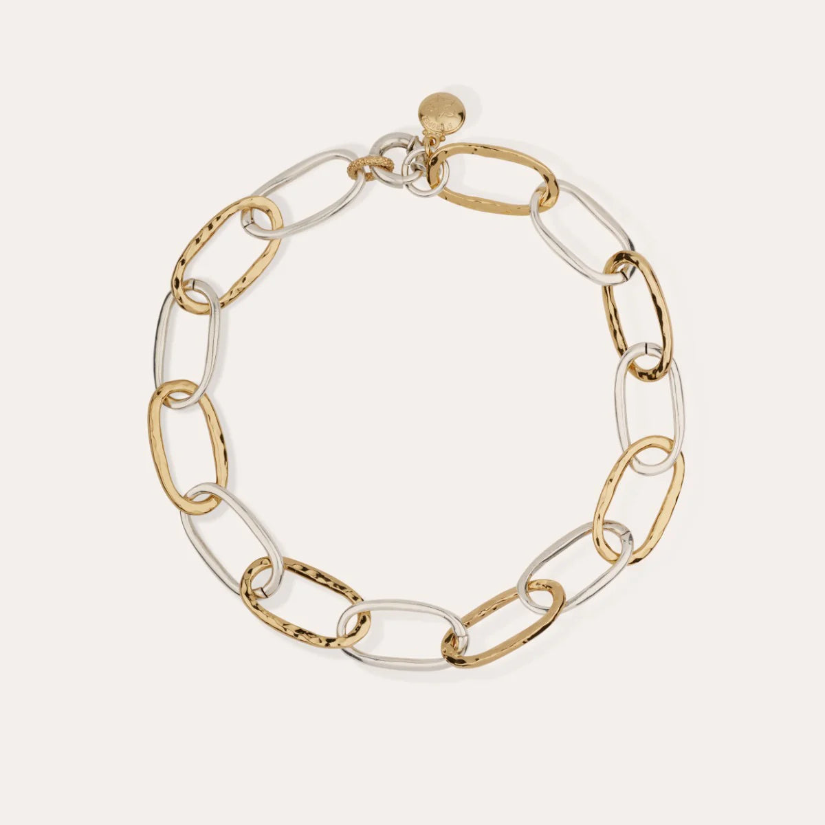 Large Size Oval Link Necklace