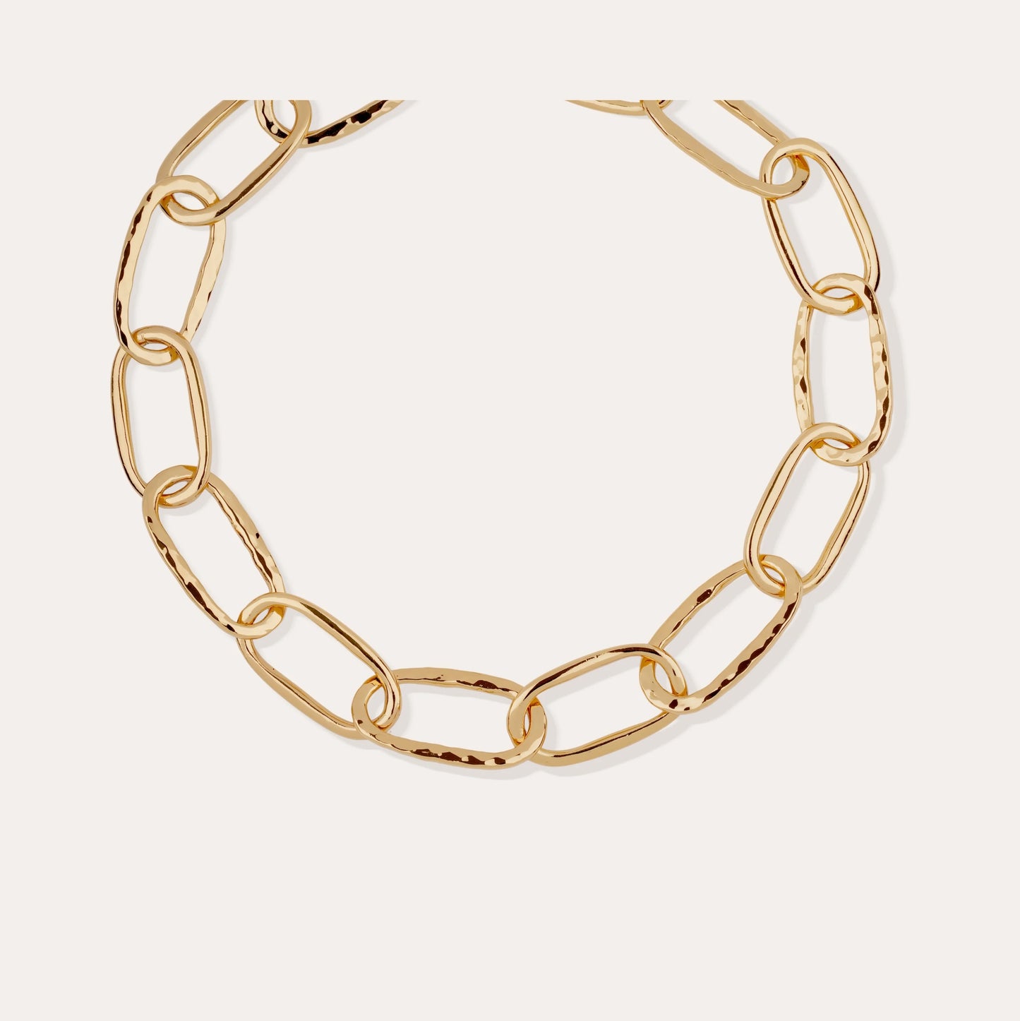 Maille Oval necklace large size Gold