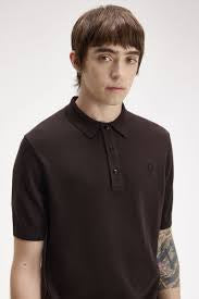 Cotton Knitted Shirt Rich Brown