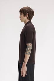 Cotton Knitted Shirt Rich Brown