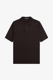 Cotton Knitted Shirt Rich Brown