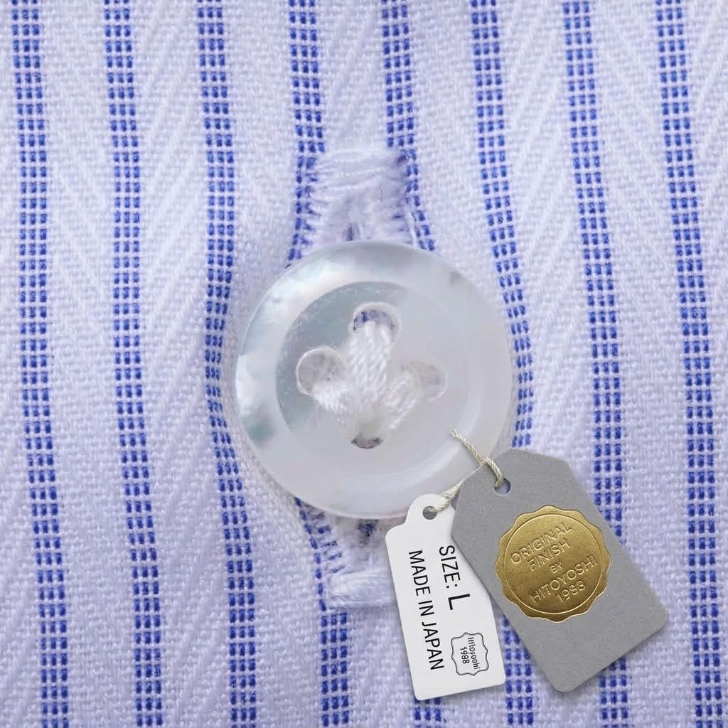 Blue Striped Easy Care Cutaway Shirt