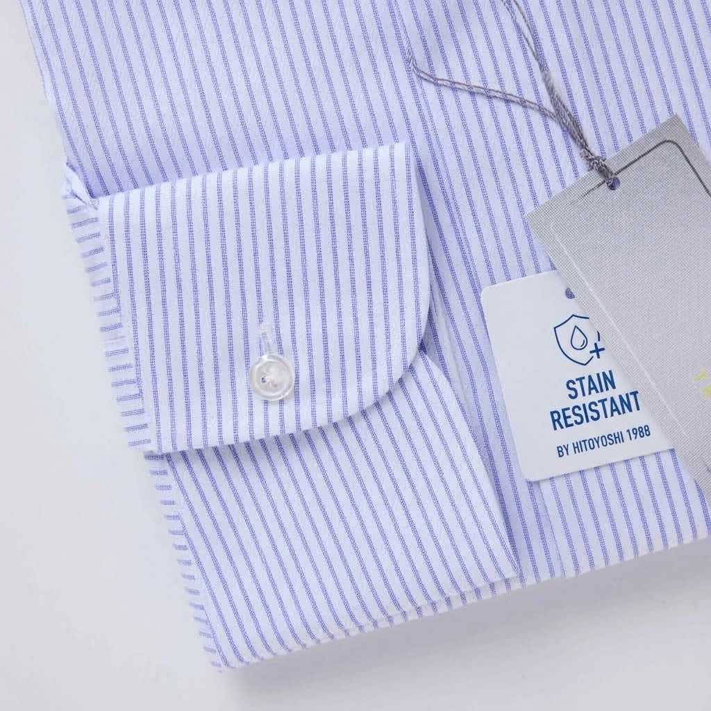 Blue Striped Easy Care Cutaway Shirt
