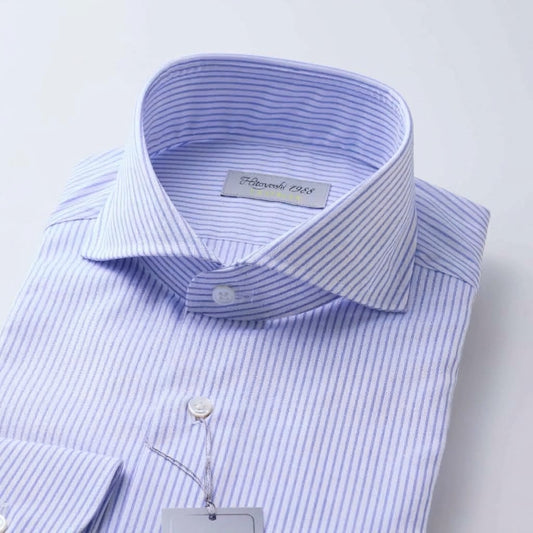 Blue Striped Easy Care Cutaway Shirt