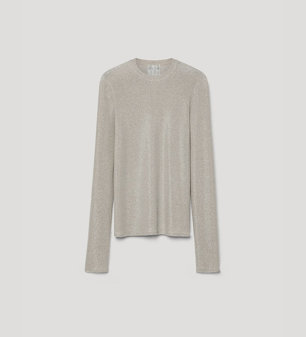 Lurex jersey crew–neck t-shirt moon