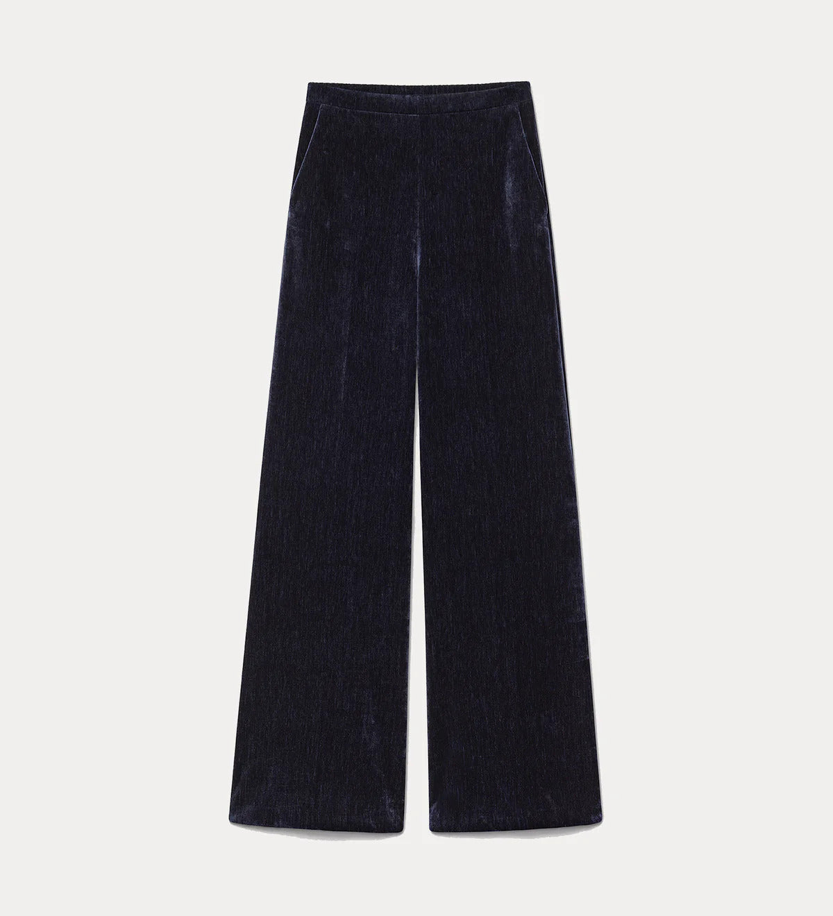 Double Twill Velvet High Waist Pants