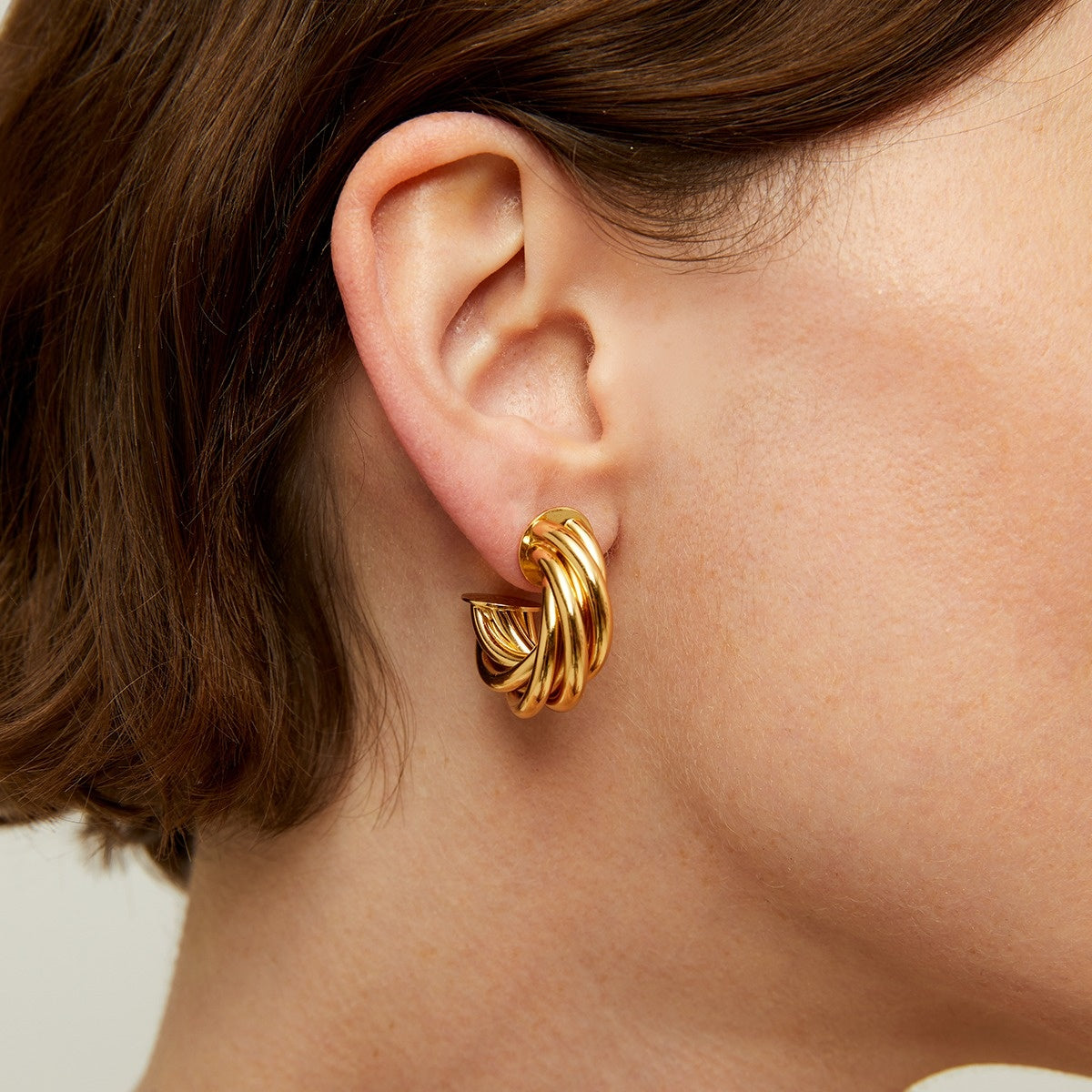 Atik hoop earrings mini