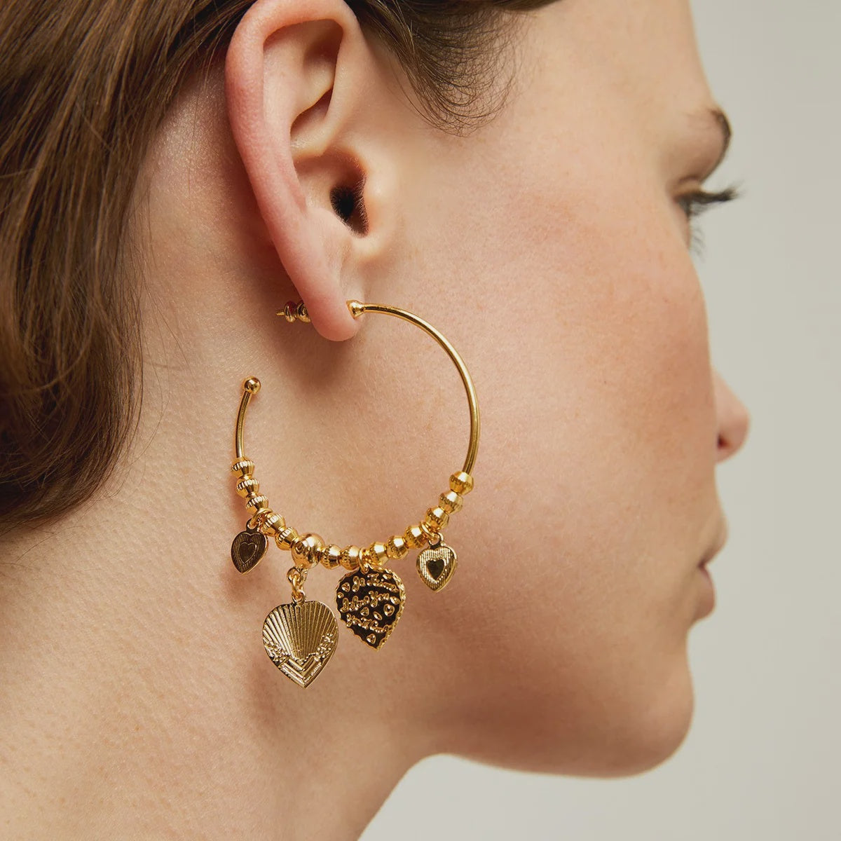 I Love You mini Hoop Earrings