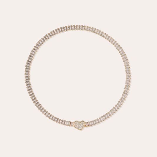 Paillette Heart Necklace