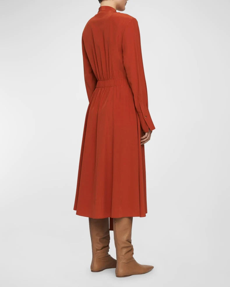 Silk Crepe de Chine Fairbaim Dress