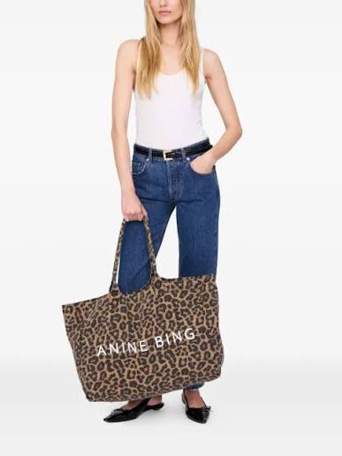 Leo Coated Canvas Tote - Leopard
