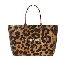 Leo Coated Canvas Tote - Leopard