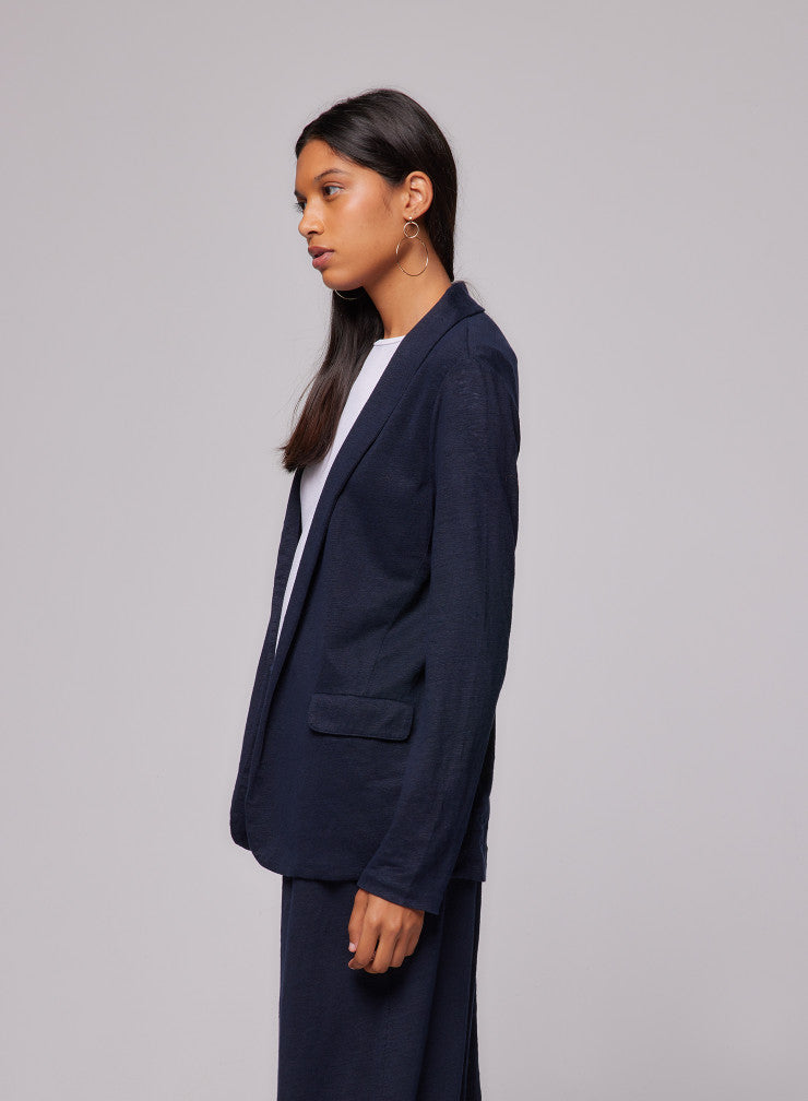 Navy Blue Soft Blazer