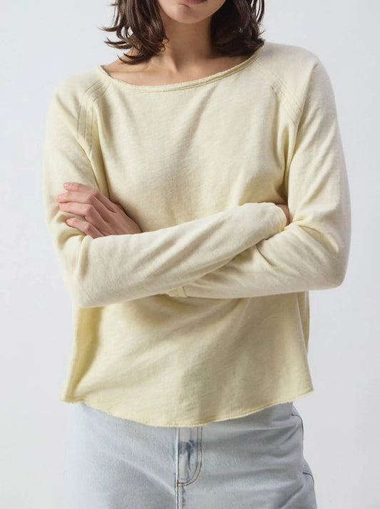 W-SON31G T-Shirt LS Vanilla