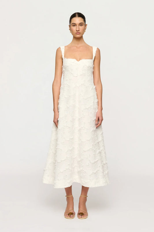 Zinnia Midi Dress Feathered Jacquard