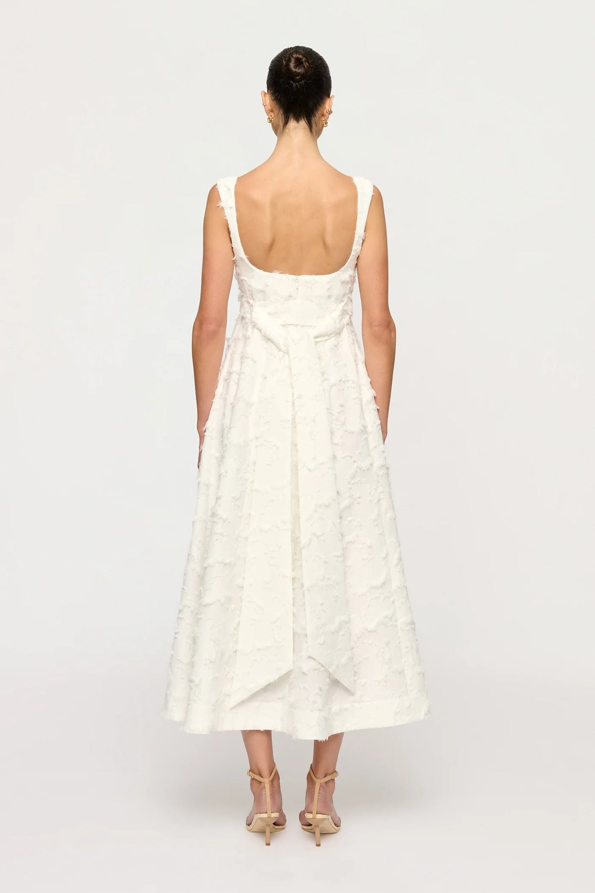 Zinnia Midi Dress Feathered Jacquard