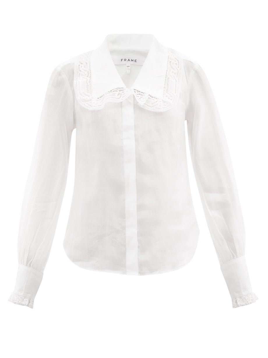 Lace collar Shirt