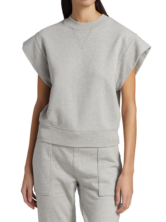 Oversized Muscle Crew - Gris Heather