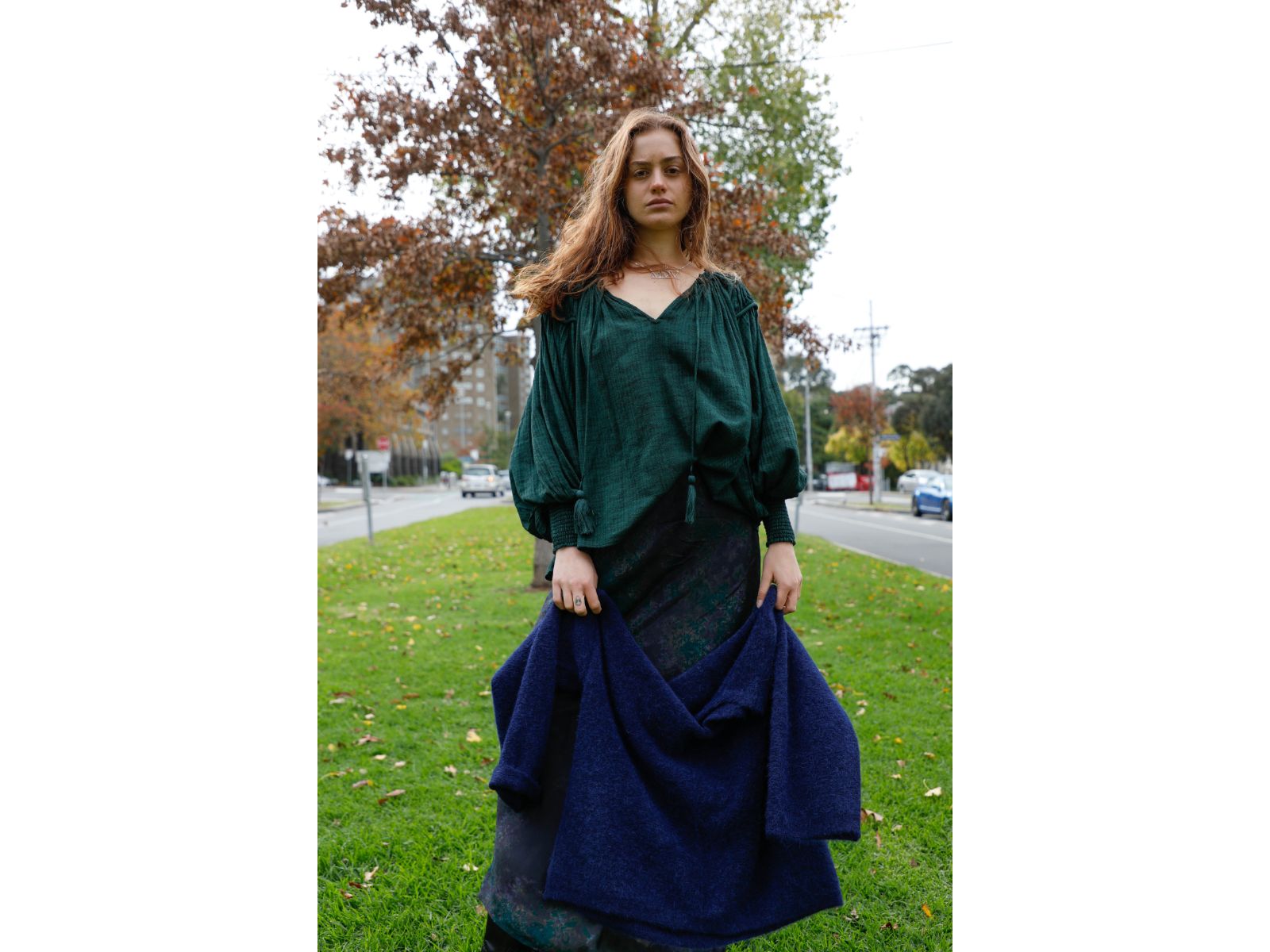 Barbouze Green Blouse