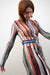 Long Sleeve Knitted Stripe Dress