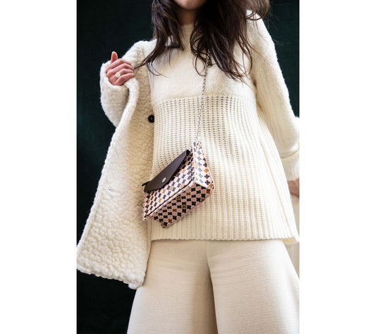 Elie Cross Body Chain Print Bag