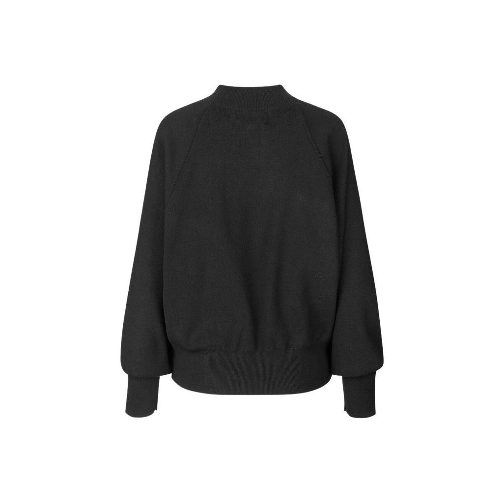 Octavia Knit T-Neck - Black