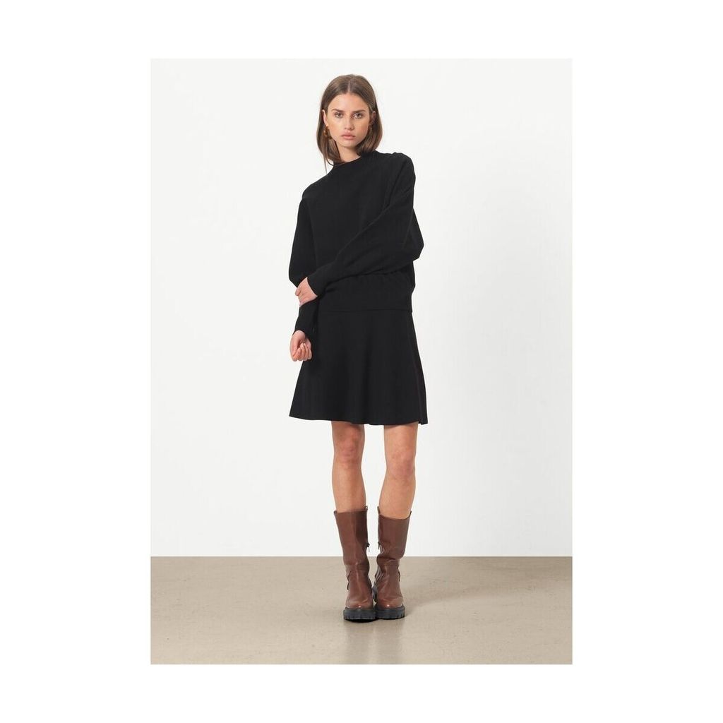 Octavia Knit T-Neck - Black