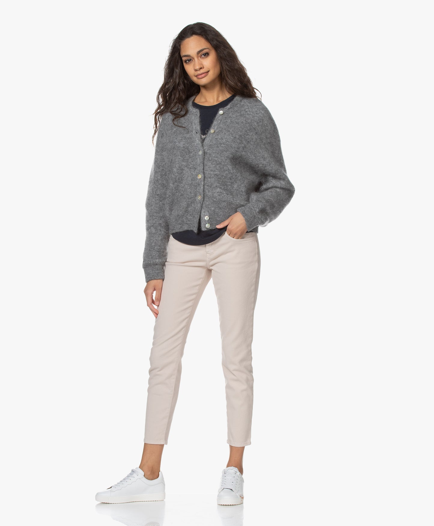 Zabidoo Cardigan Heather Grey