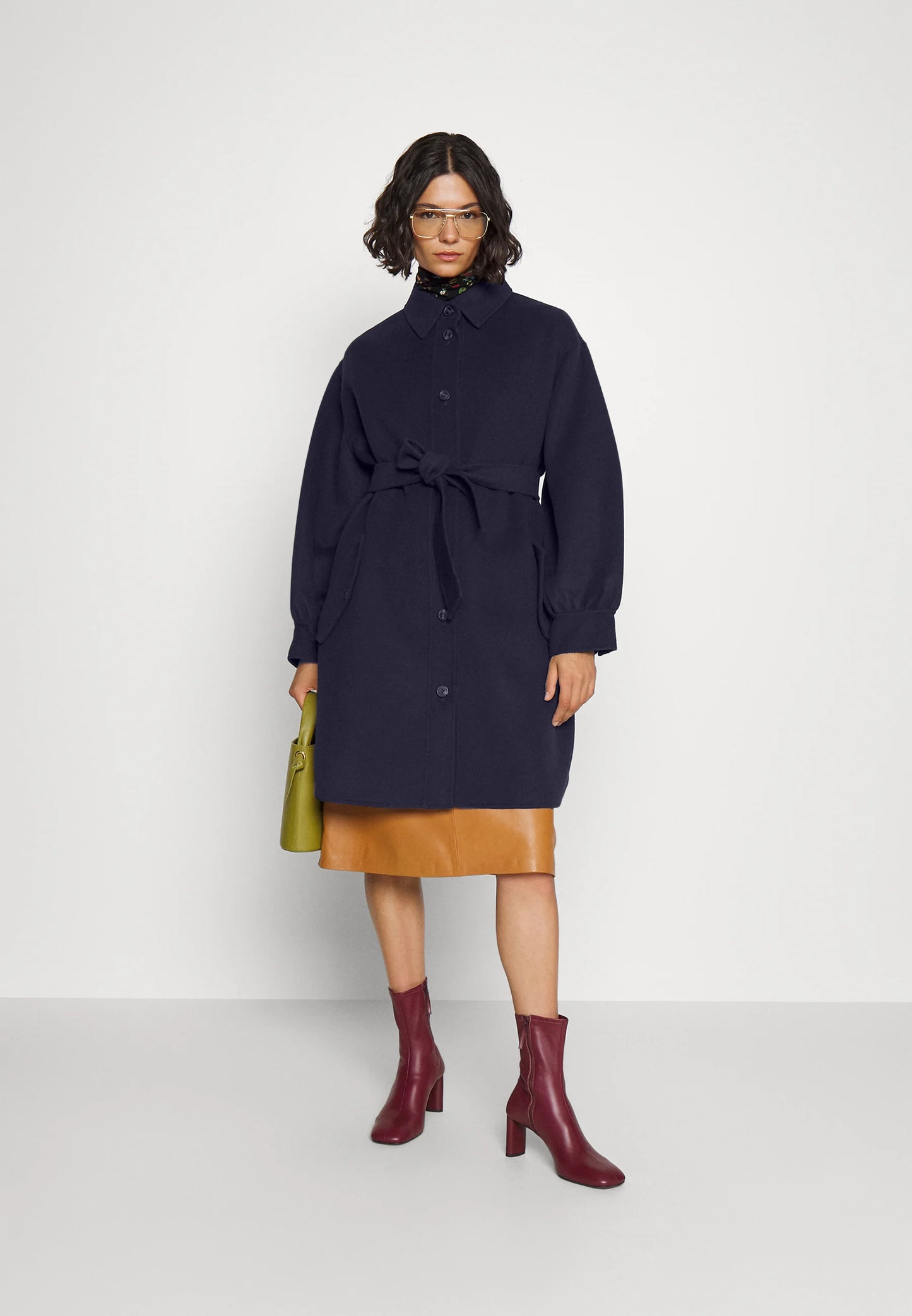 Fariseo Coat- Navy