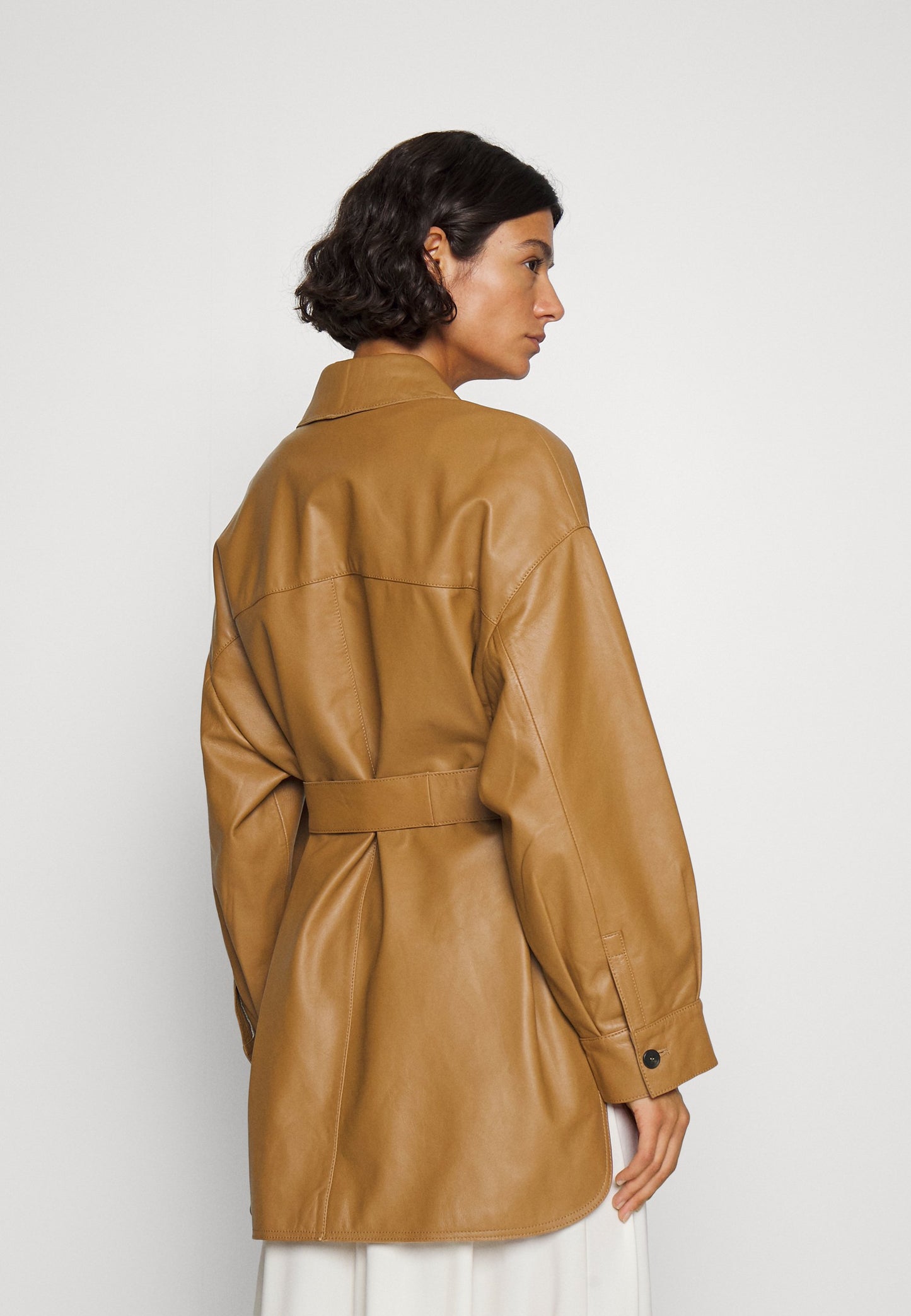 Scena Leather Trench