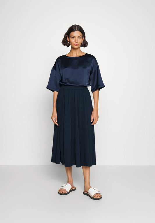 Gel Jersey Dress- Navy