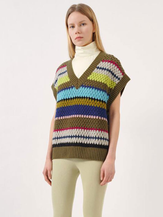 Coletta Sweater-Knit -Rainbow Stripe