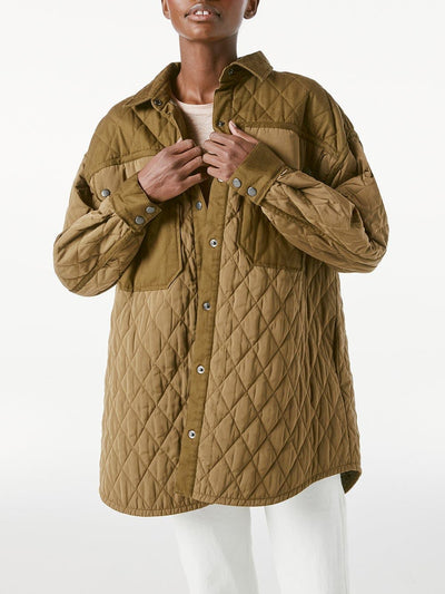 Oversize Shirt Jacket Desert