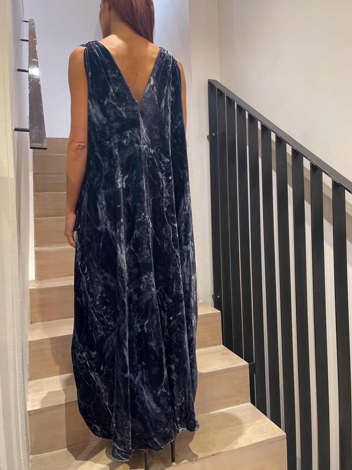 Masso Dress Black Marble