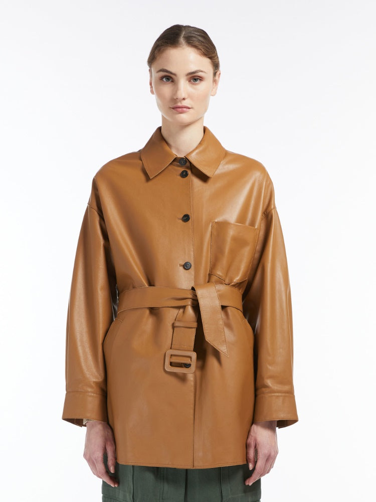 Scena Leather Trench