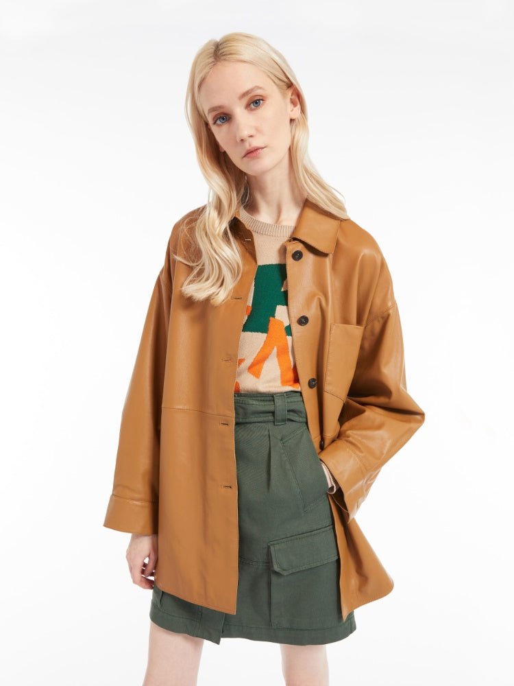 Scena Leather Trench