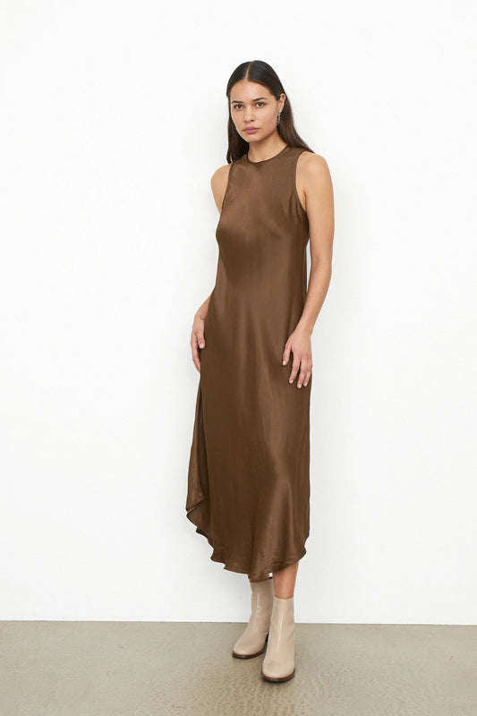 Eddie Midi Slip Dress - Desert Palm