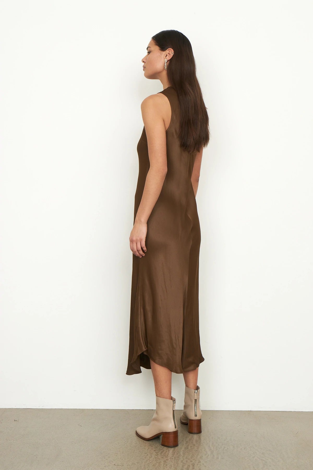 Eddie Midi Slip Dress - Desert Palm