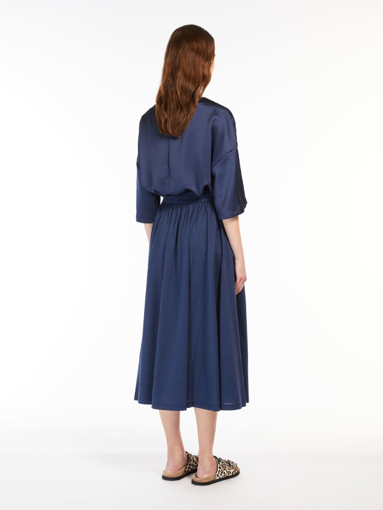 Gel Jersey Dress- Navy
