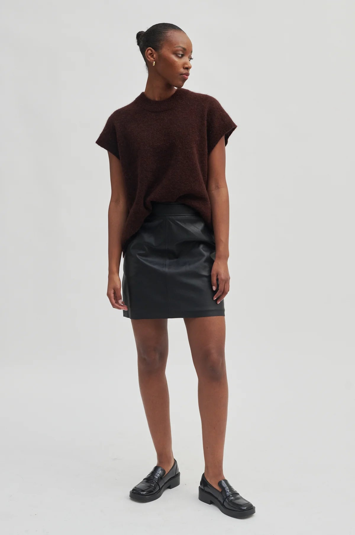 Lindie Leather Skirt