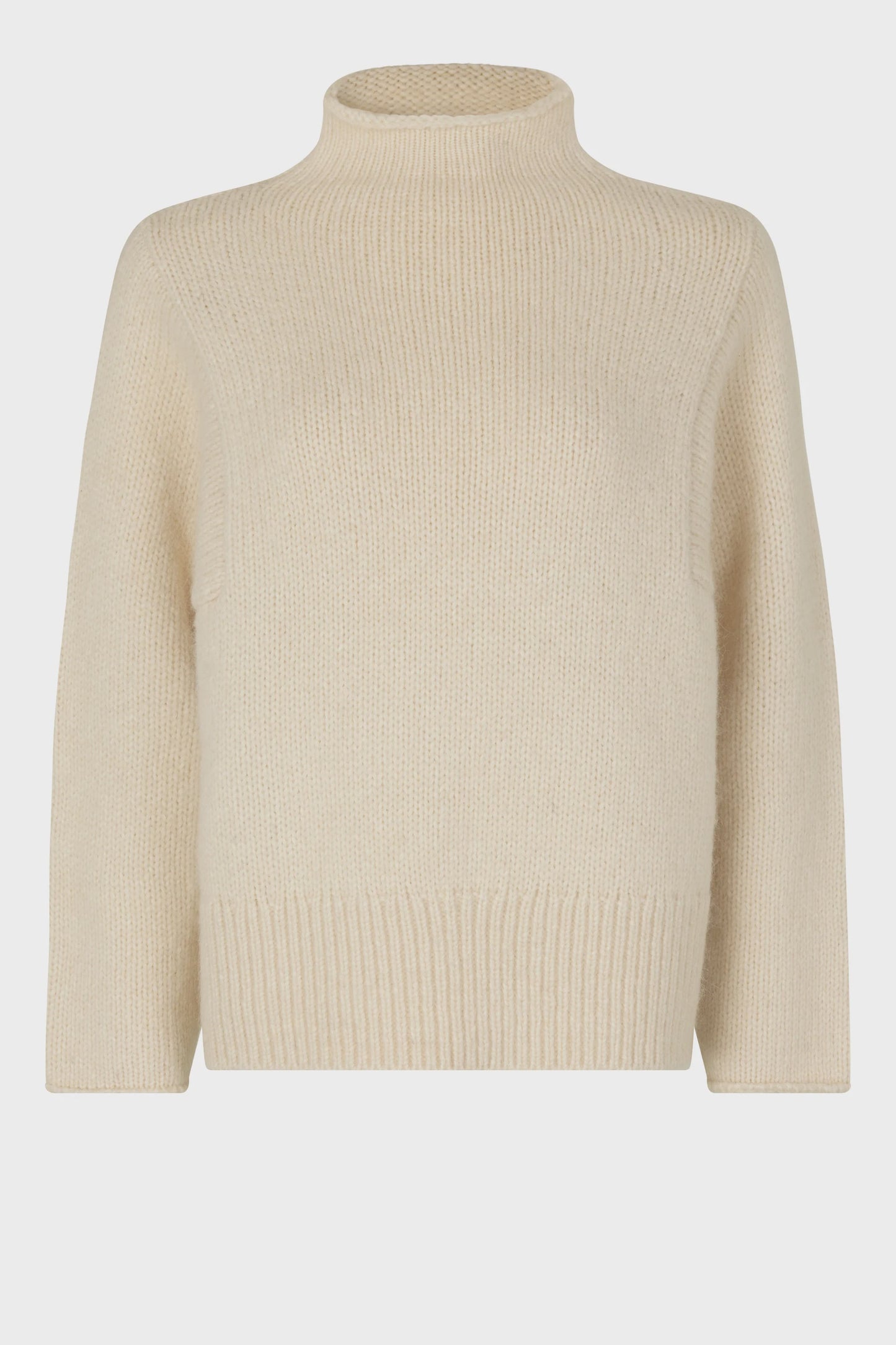 Rikki Knit T-Neck - Dark Chalk