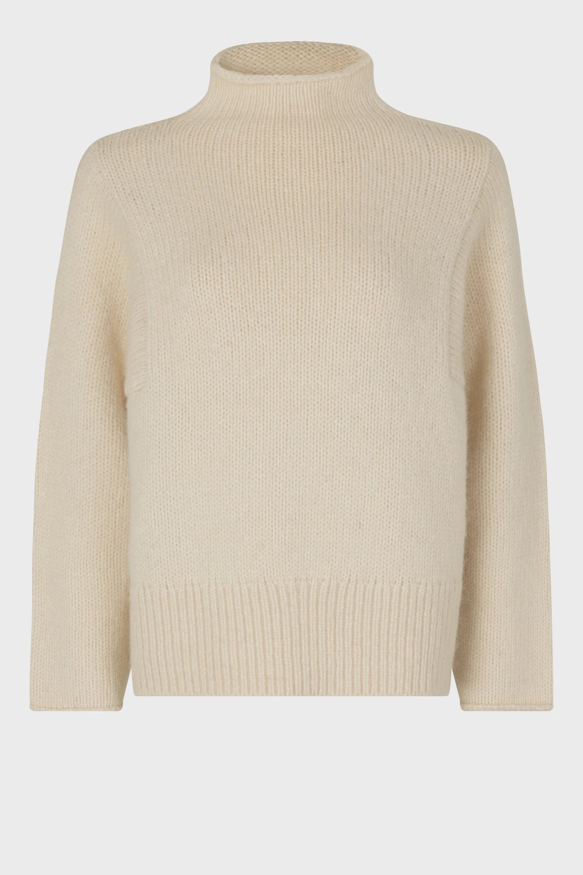 Rikki Knit T-Neck - Dark Chalk